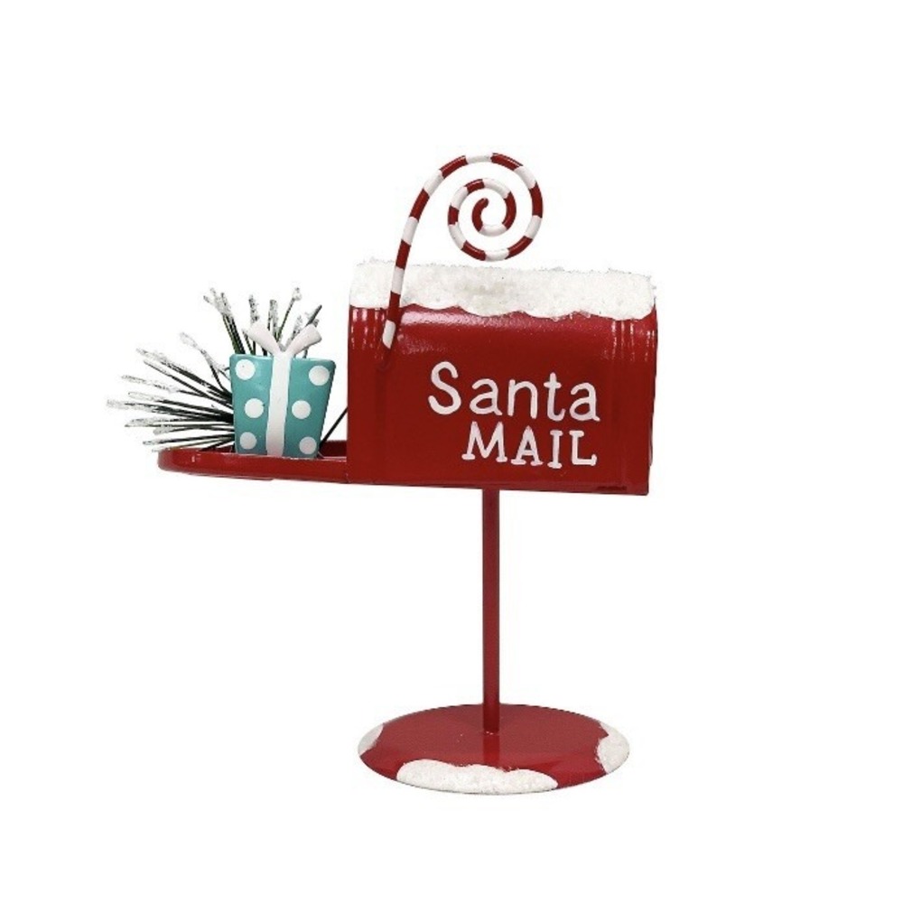 St. Nicholas Square Santa Mailbox Christmas 1 Photo Clip Table Decor New Adorbs